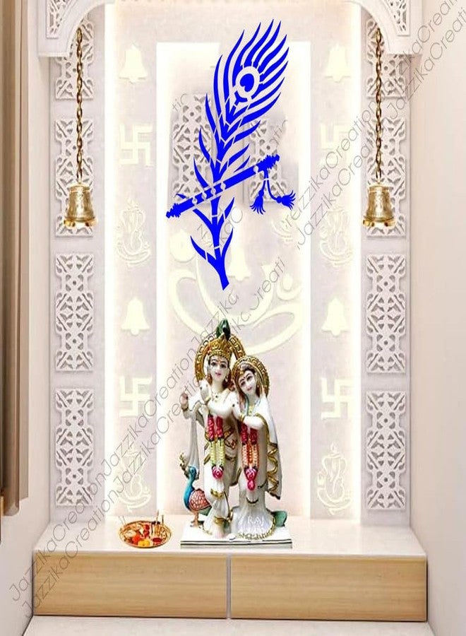 ARandNJ Stencil for Wall Painting (Size:- 16 X 24 Inch) Theme-Lord Krishna Flute Print DIY Reusable Painting Design Suitable for Bedroom, Entrance Room, Drawing Room, Living Room Stencil (Pack of 1) - Image 3